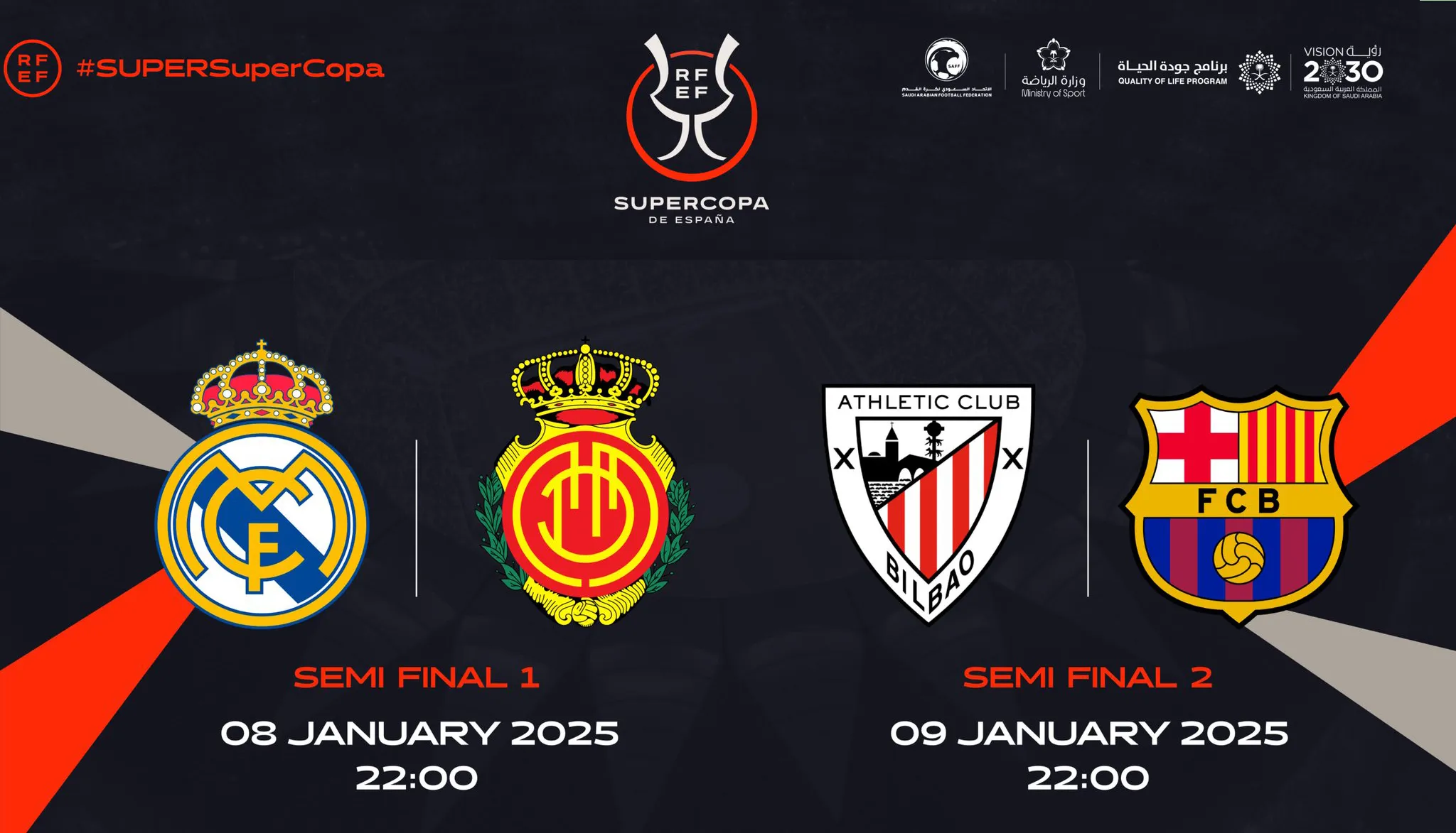 Supercoupe d'Espagne : Le choc des titans entre le Real Madrid et le FC Barcelone