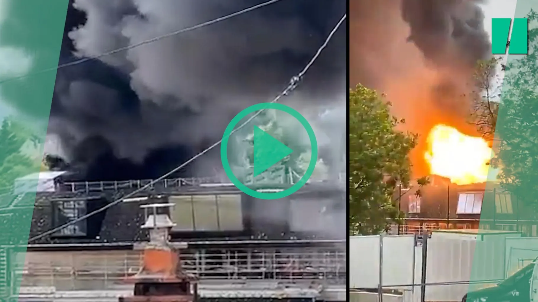 Clamart : Un incendie spectaculaire provoque une explosion sur un chantier