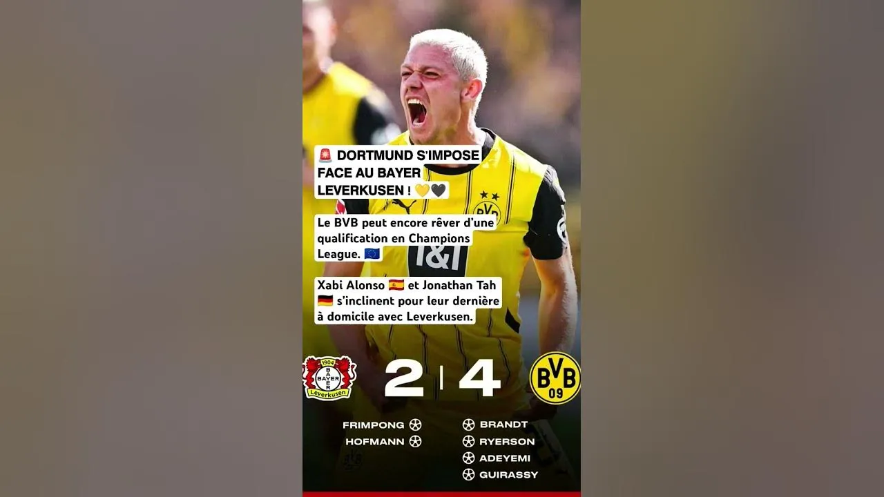 Leverkusen vs Dortmund : Duel au Sommet en Bundesliga !